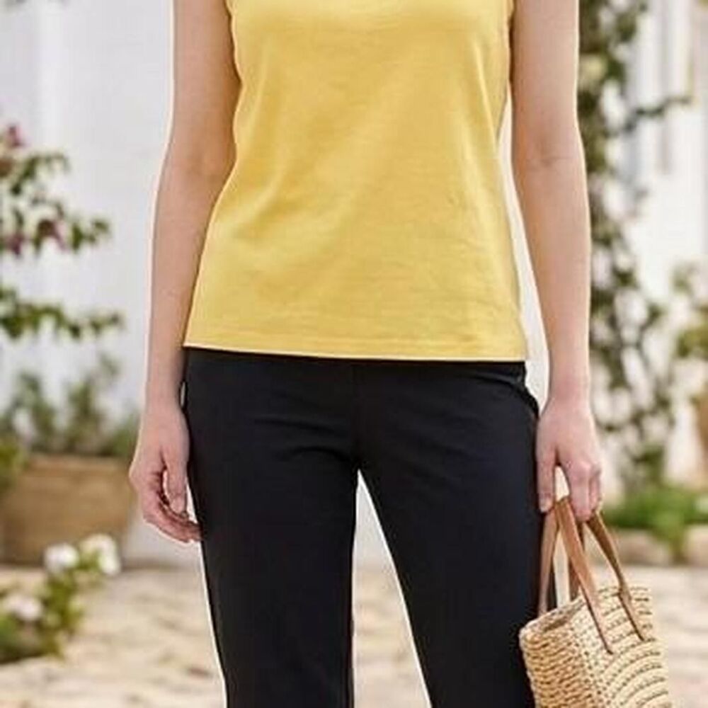 3-Piece Bundle: Scalloped Tank, Eyelet Top & Wide-Leg Capris versatile casual